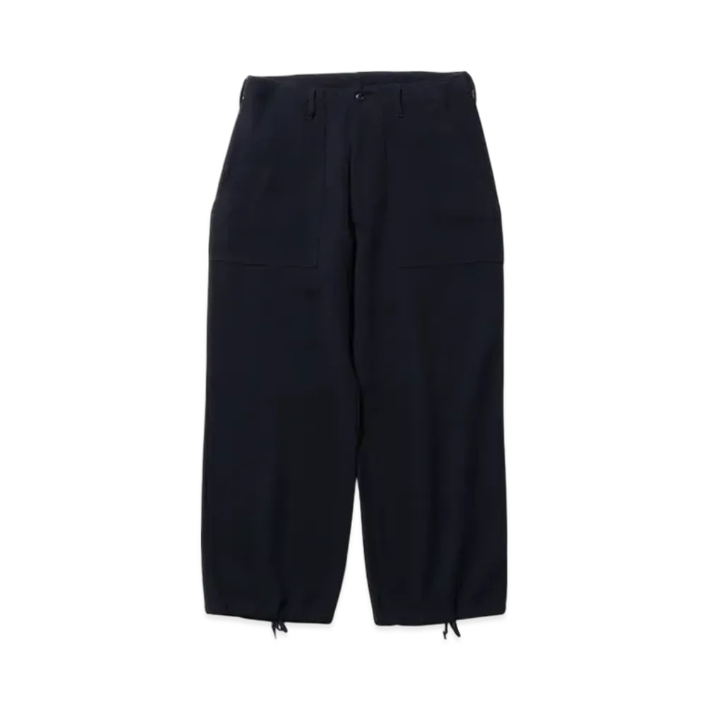 BEAMS MIL Utility Trousers Wool Kersey "Navy"