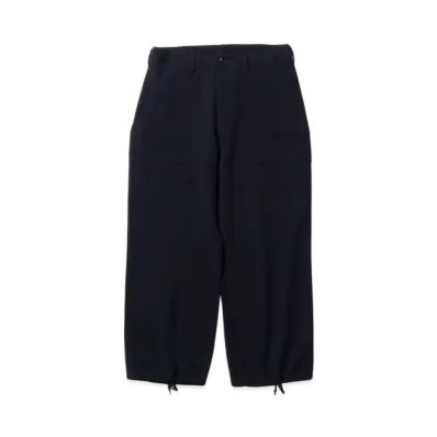 BEAMS MIL Utility Trousers Wool Kersey "Navy"