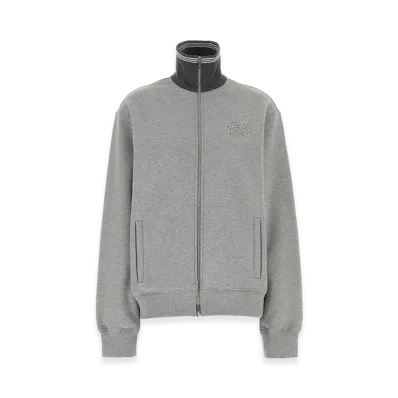 MIU MIU Women's Cotton Oversize Sweatshirt "Melange Gray"