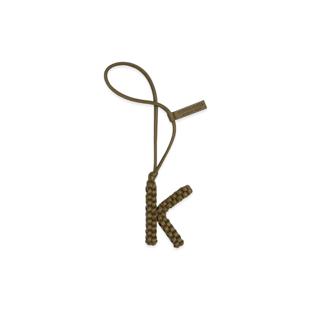 Bottega Veneta Letter K Charm "Mud"