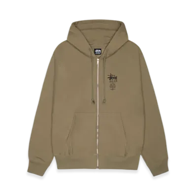 Stussy Swim Out Zip Hoodie "Army"