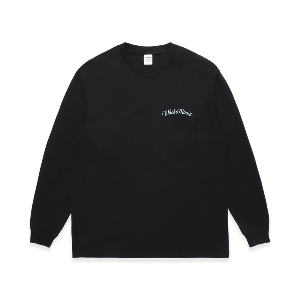 WACKO MARIA Washed Heavy Weight Long Sleeve T-Shirt "Black"