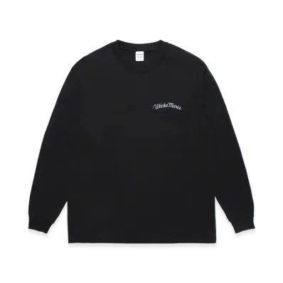 WACKO MARIA Washed Heavy Weight Long Sleeve T-Shirt "Black"