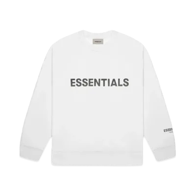 FEAR OF GOD ESSENTIALS 3D Silicon Applique Crewneck "White"