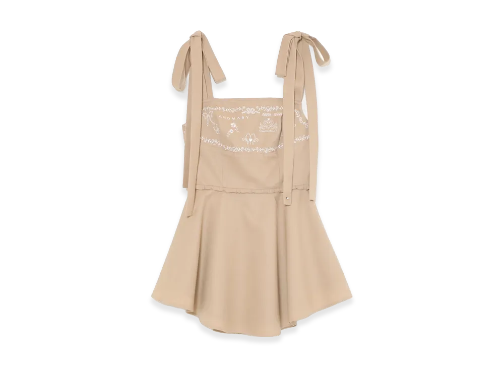 ANDMARY Women's Mary Embroidery Dress "Beige"