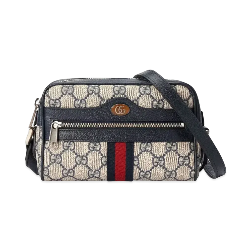 GUCCI Ophidia GG Mini Bag "Beige/Blue"