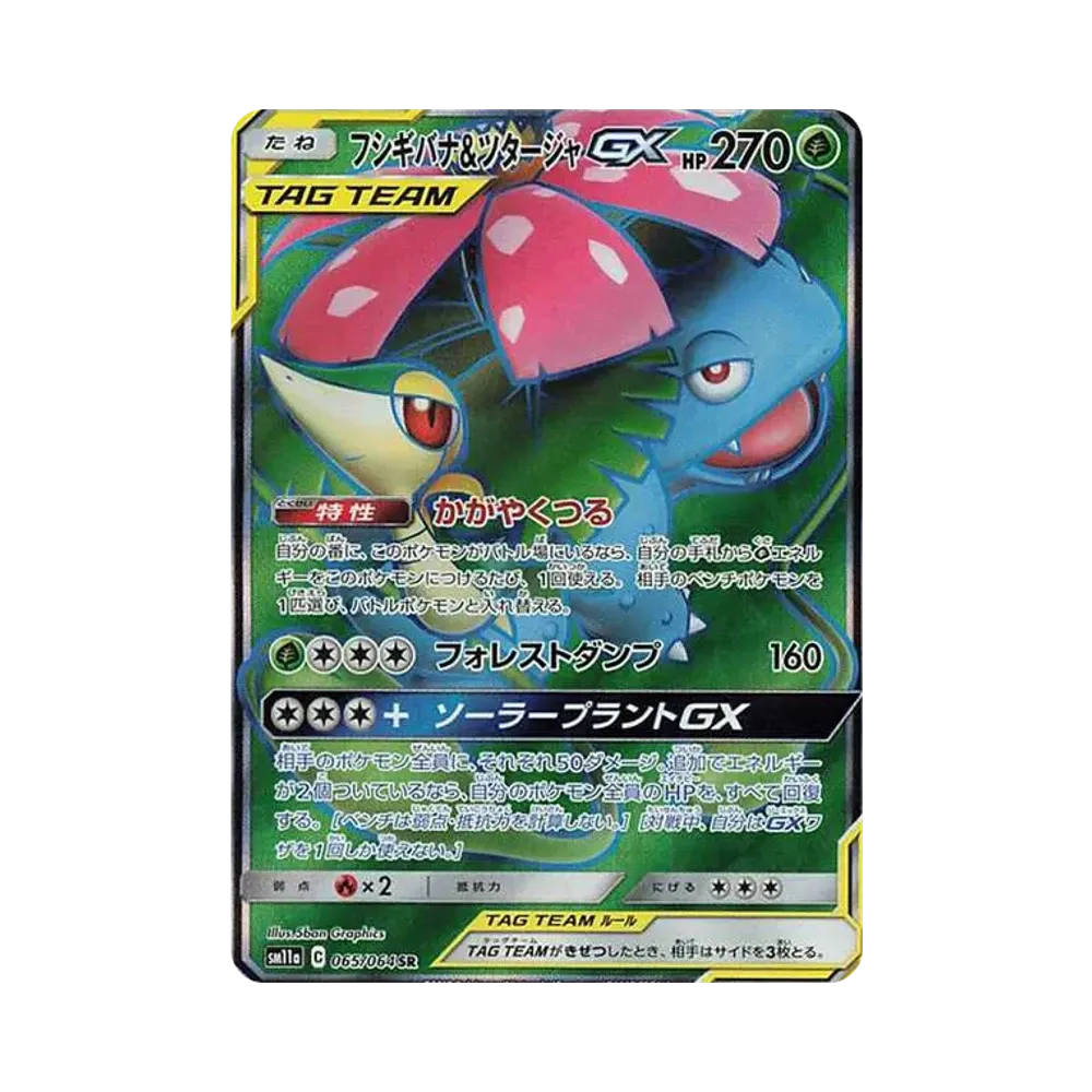 フシギバナ&ツタージャGX SR[SM11a 065/064](強化拡張パック「リミックスバウト」)