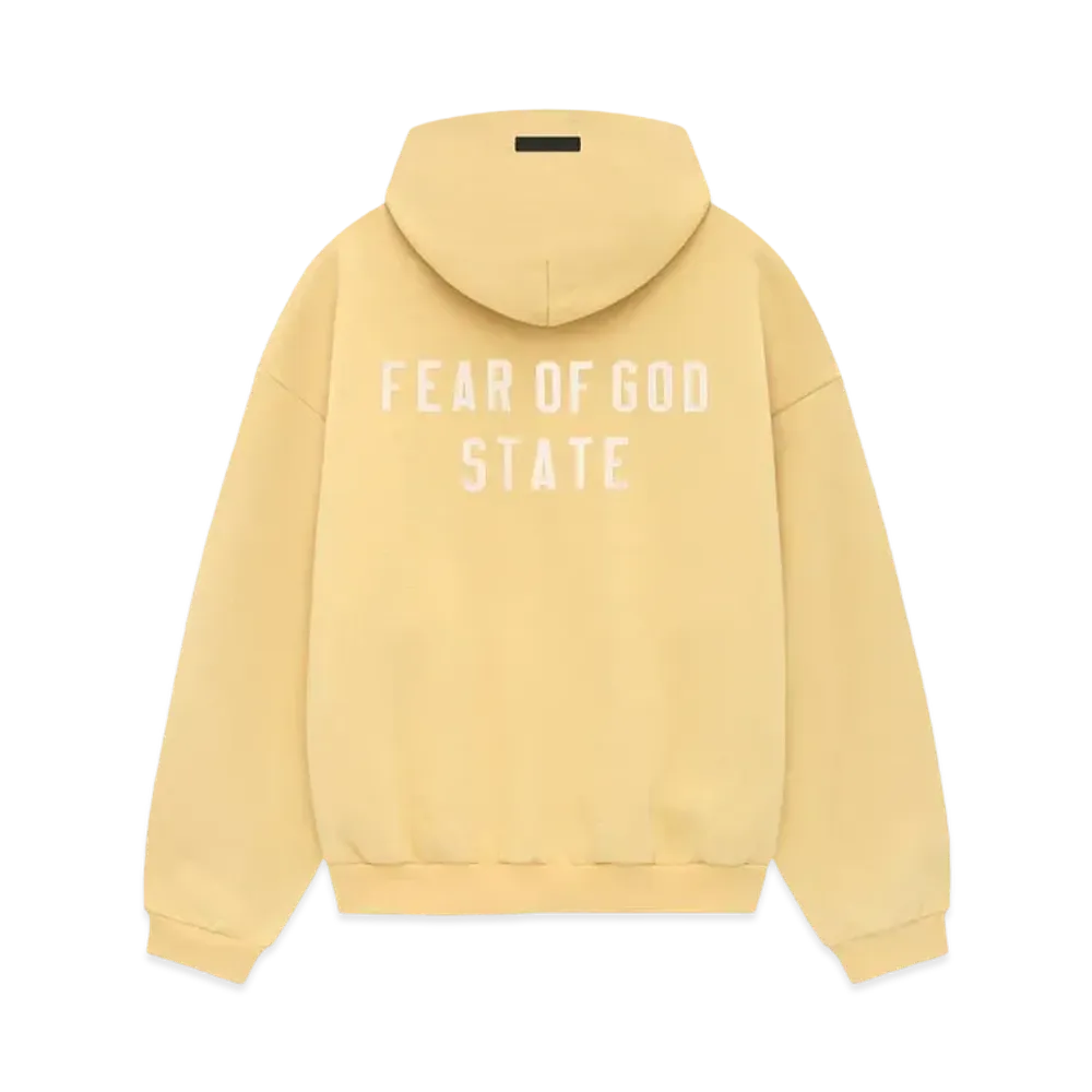 FEAR OF GOD Essentials Heavy Fleece Fullzip Hoodie "Amber"