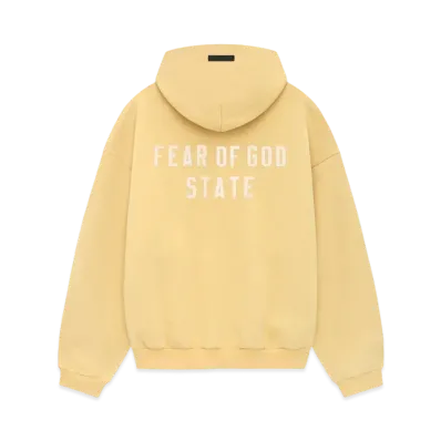 FEAR OF GOD Essentials Heavy Fleece Fullzip Hoodie "Amber"