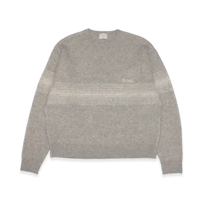 BLESS U Gradation Border Knit "Gray"