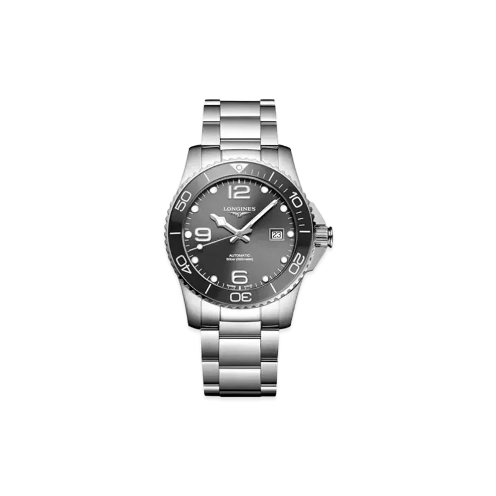 Longines Hydro Conquest 41.00mm "Sun Ray Gray/Stainless Steel/Ceramic" L3.781.4.76.6