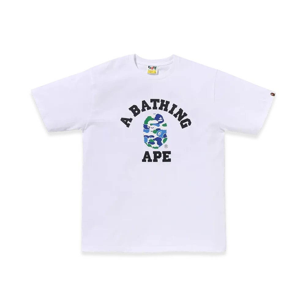 A BATHING APE SEIBU IKEBUKURO Limited COLLEGE TEE "White"