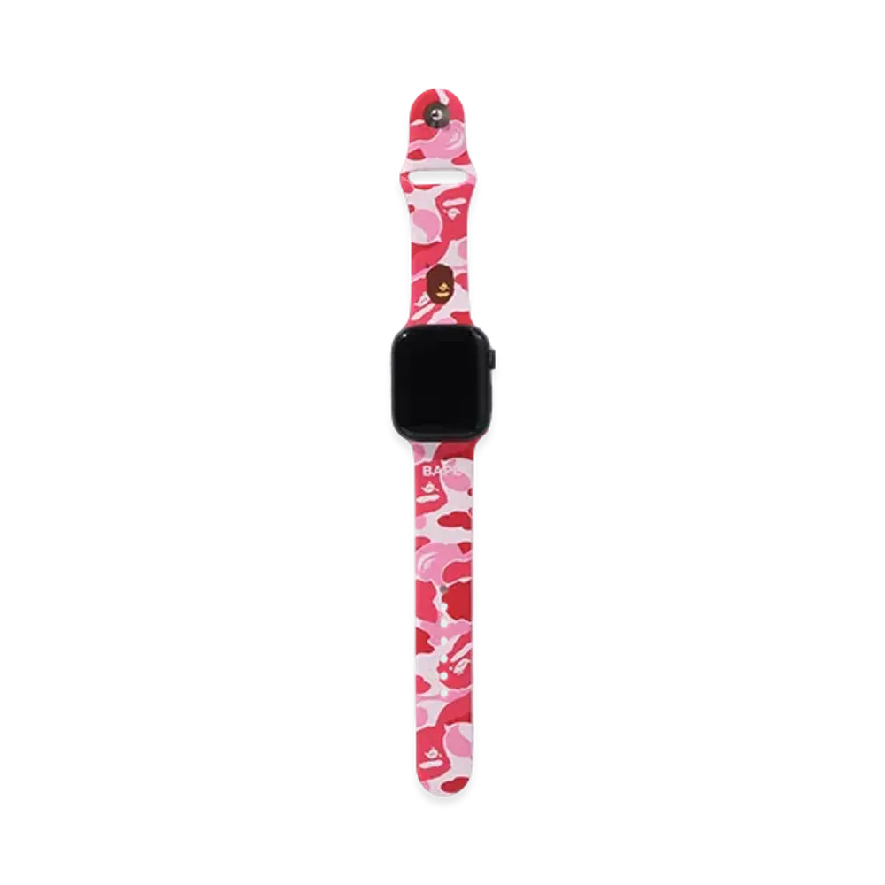 A BATHING APE Watch Band M Mobil "Pink"