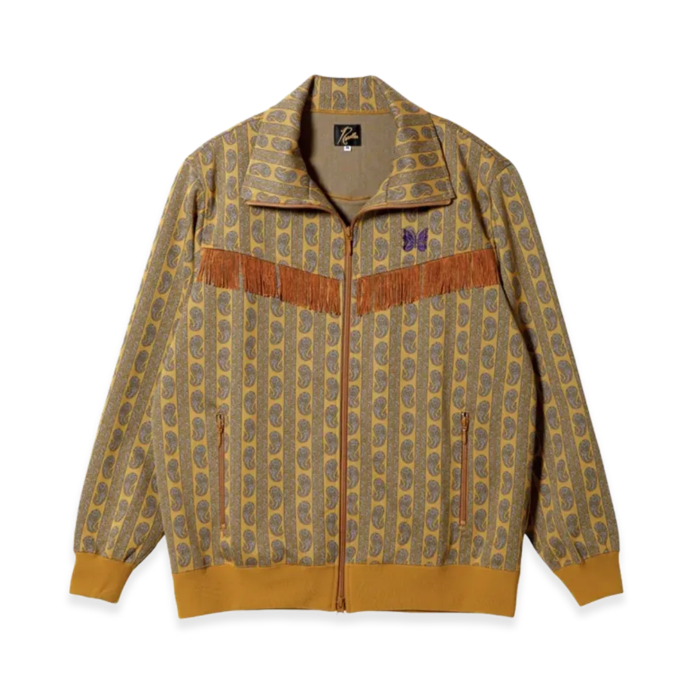 NEEDLES Fringe Track Jacket Poly JQ "Yellow"