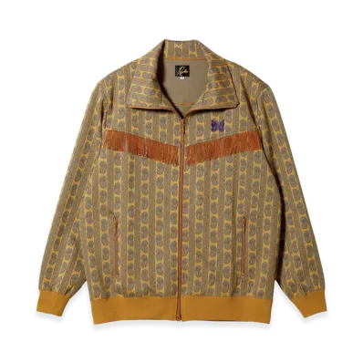 NEEDLES Fringe Track Jacket Poly JQ "Yellow"