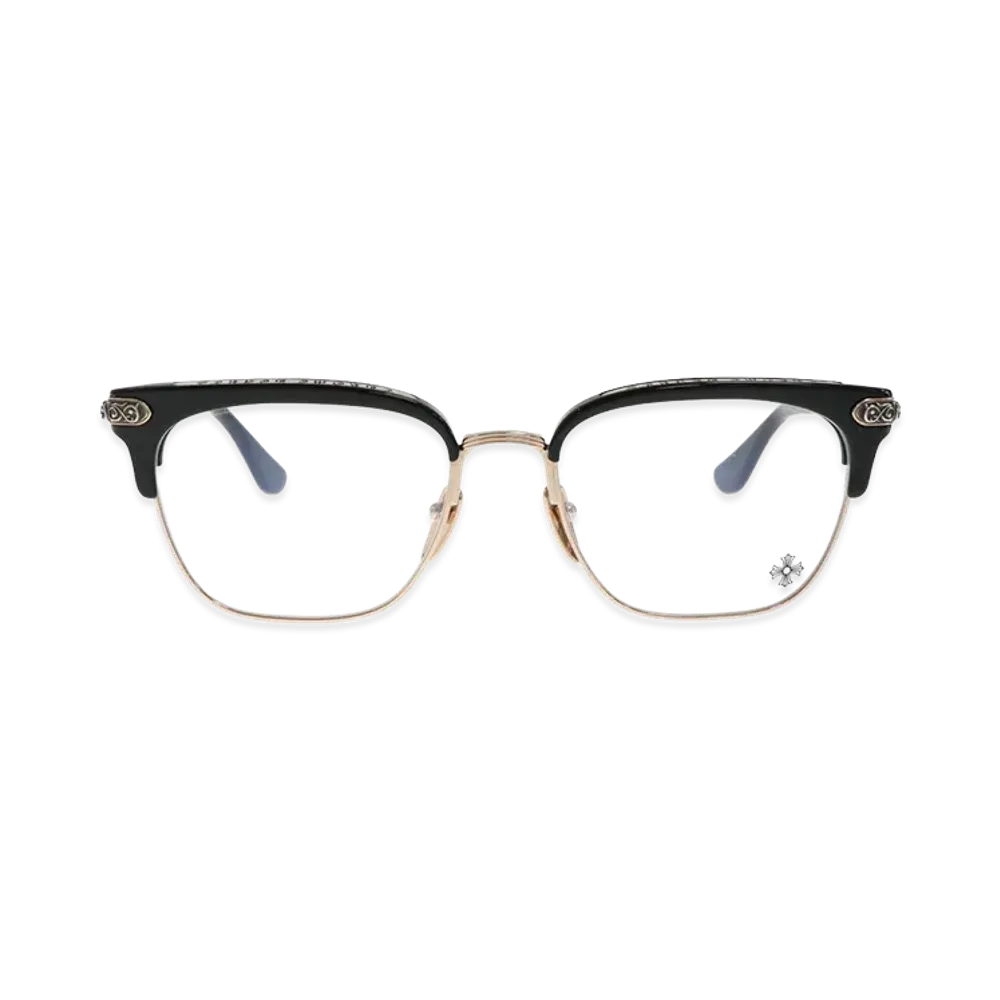 Chrome Hearts Vertical Smile II Glasses "Black/Gold"