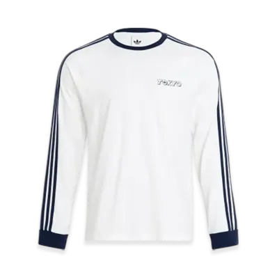 adidas TYO Katakana Graphic Long Sleeve T-Shirt "White"