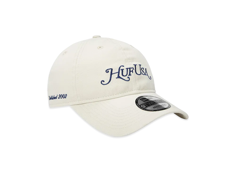 HUF x NEW ERA USA Hat "Natural"