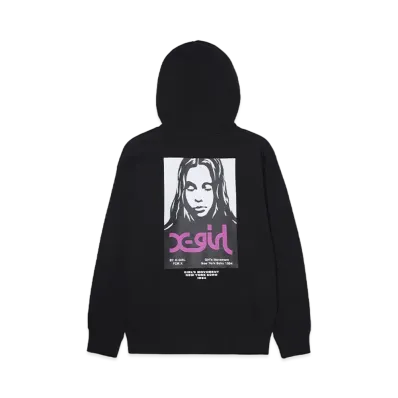 X-Girl Face Poster Sweat Hoodie "Black"