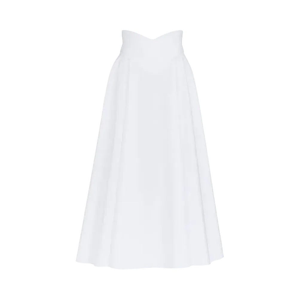 Alexander McQUEEN Corset Midi Skirt "White"