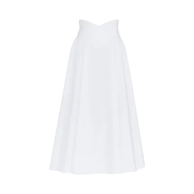 Alexander McQUEEN Corset Midi Skirt "White"