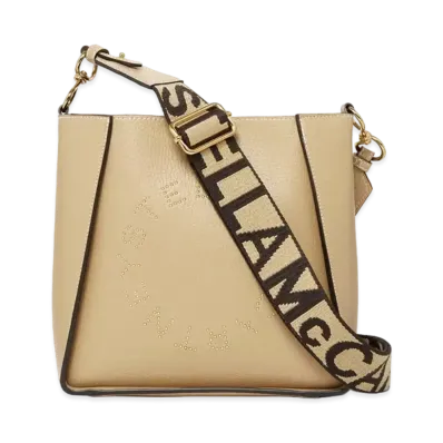 STELLA McCARTNEY Logo Square Crossbody Bag "Butter Yellow"