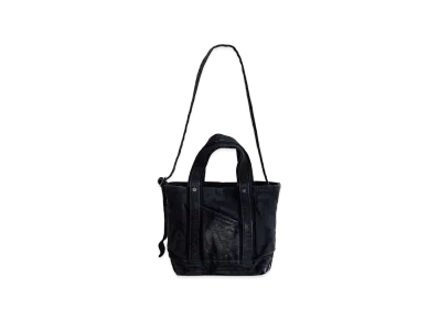 NICENESS M.Lesh Aged-Effect Shoulder Tote Bag-Mini "Black"
