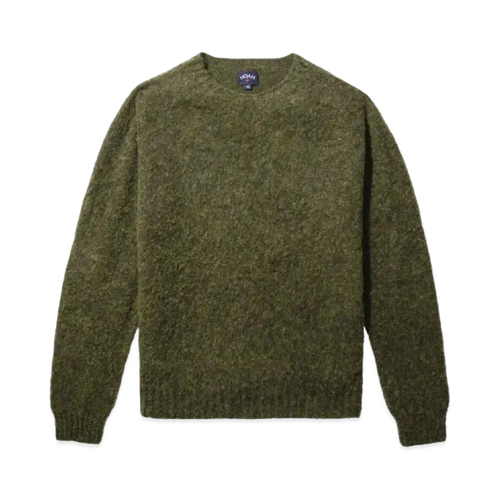 Noah Cross Country Shetland Sweater "Midnight Grey"