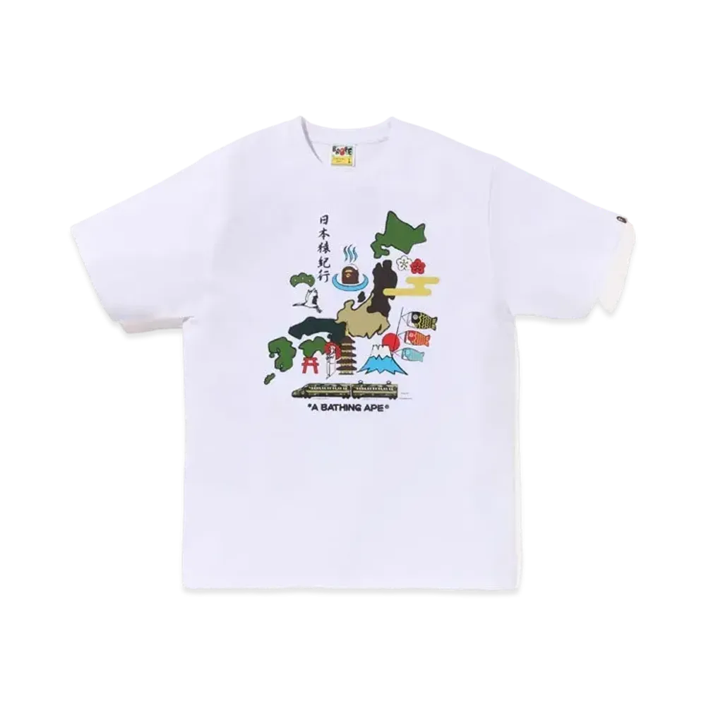 A BATHING APE Japan Culture Tee "White"