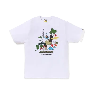 A BATHING APE Japan Culture Tee "White"
