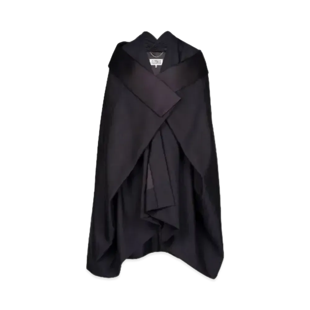 Maison Margiela British Mohair Blanket Coat "Navy"
