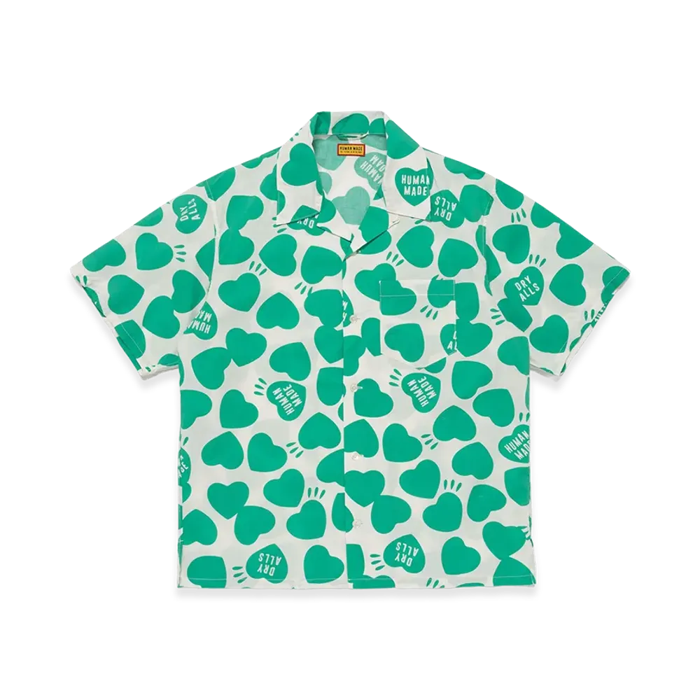 HUMAN MADE Bangkok Heart Aloha Shirt "Green"