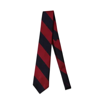 BEAMS IVY Tie Regimental Stripe "Burgundy"