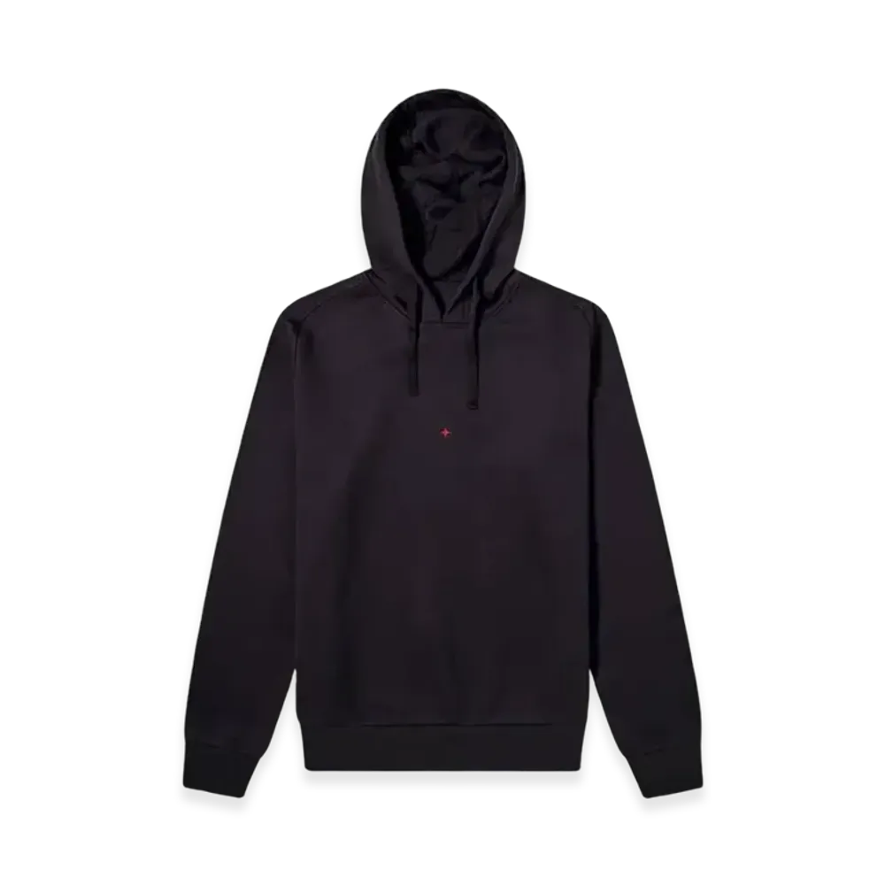 Stone Island 617X2 Marina Logo Fleece Hooded Sweatshirt - 21SS "Black"