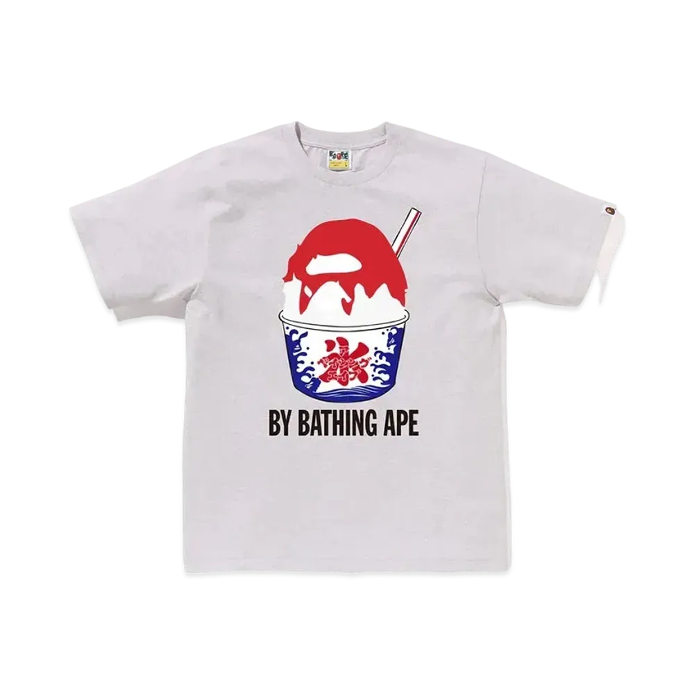 A BATHING APE Shave Ice By Bathing Ape Tee "Gray"