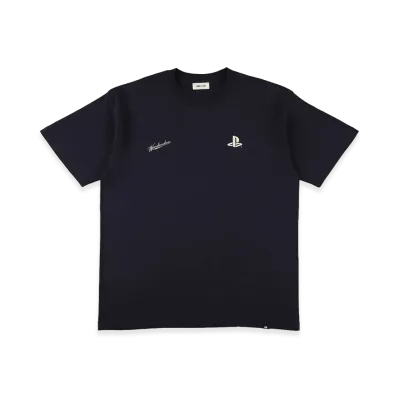 WIND AND SEA x PLAYSTATION Icon Logo S/S Tee "Navy"