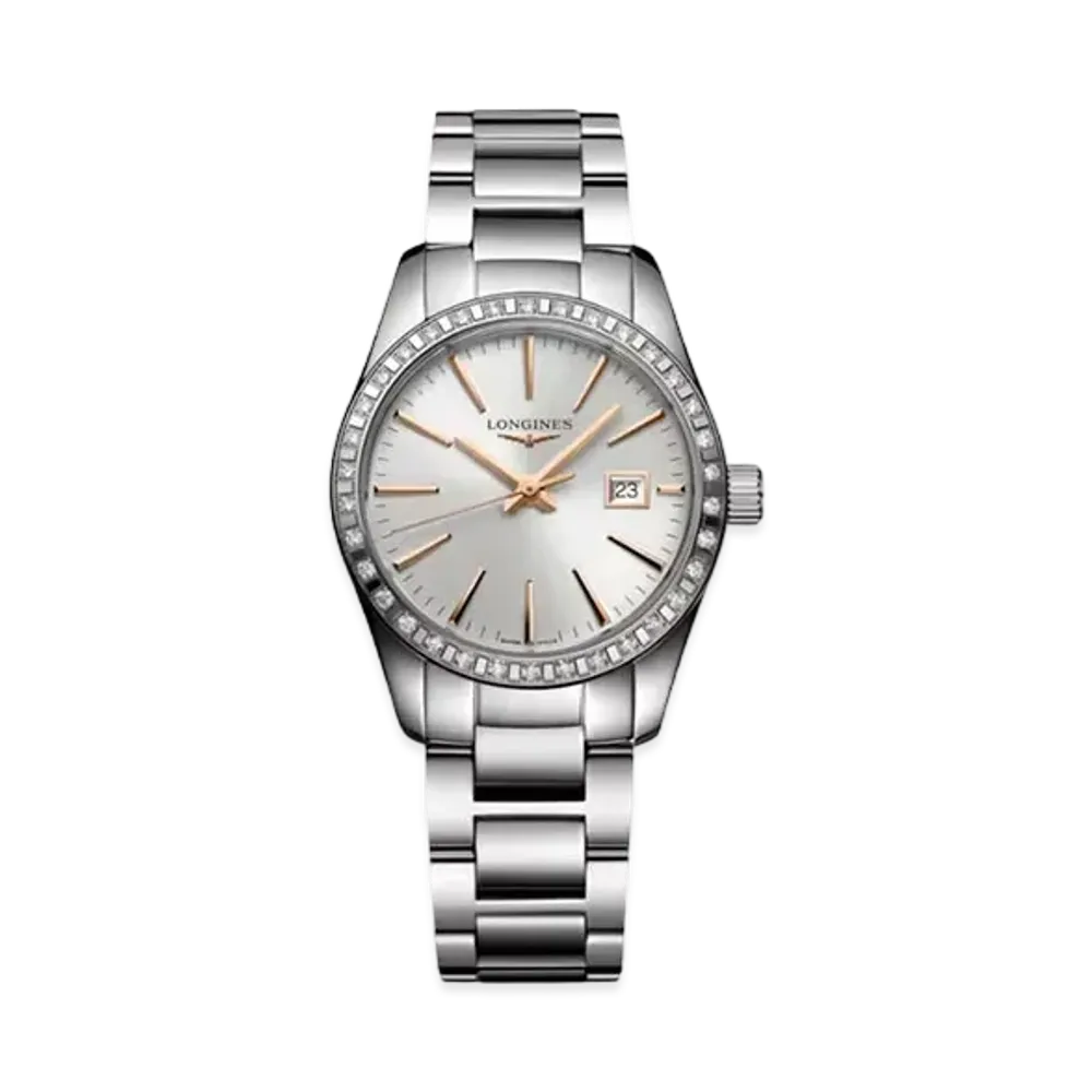 Longines Conquest Classic 29.50mm "Silver Sun Ray/Stainless Steel" L2.286.0.72.6