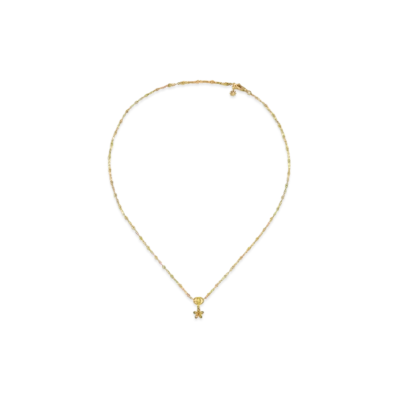 GUCCI Gucci Flora 18K Necklace With Diamonds "Gold"
