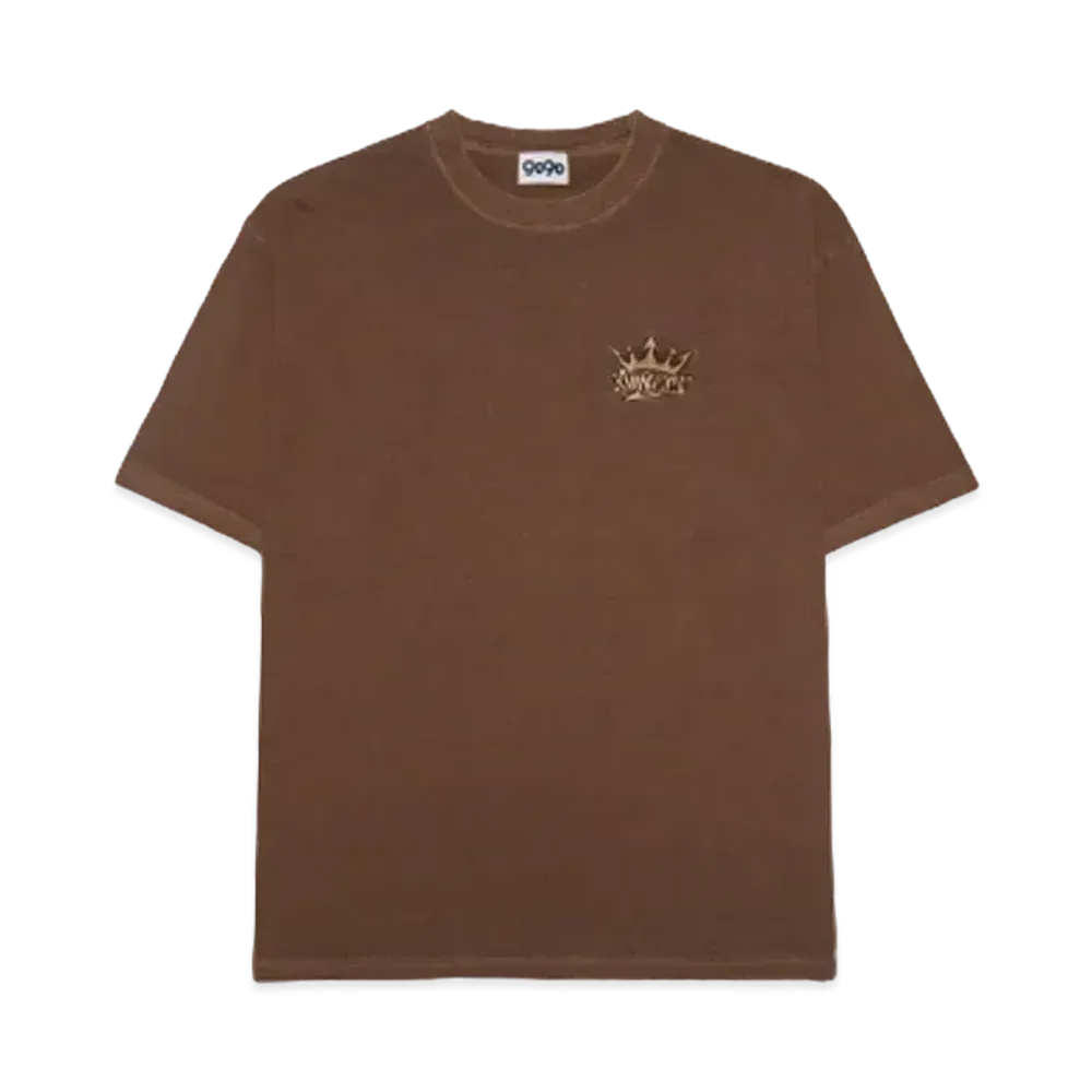 9090 King Logo Pigment Tee "Pigment Brown"