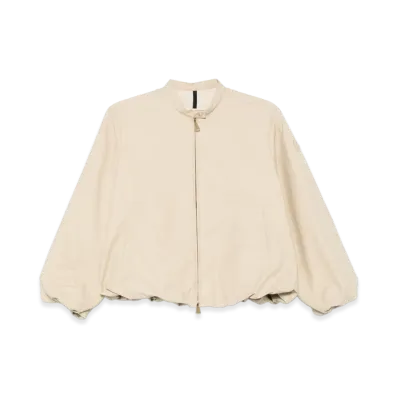 MONCLER Women's Cotton Blend Gruissan Jacket "Sand Beige"