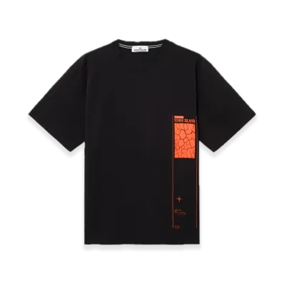 Stone Island 21002RC 24/2 Organic Cotton Jersey "Black"