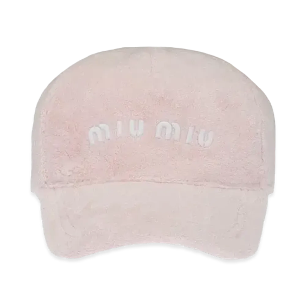 MIU MIU Terry Baseball Cap "Pink"