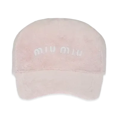 MIU MIU Terry Baseball Cap "Pink"