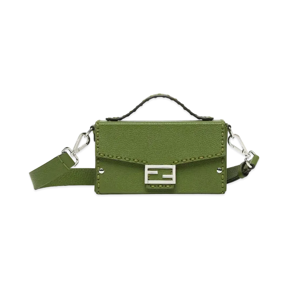 FENDI Selleria Soft Trunk Baguette "Green"