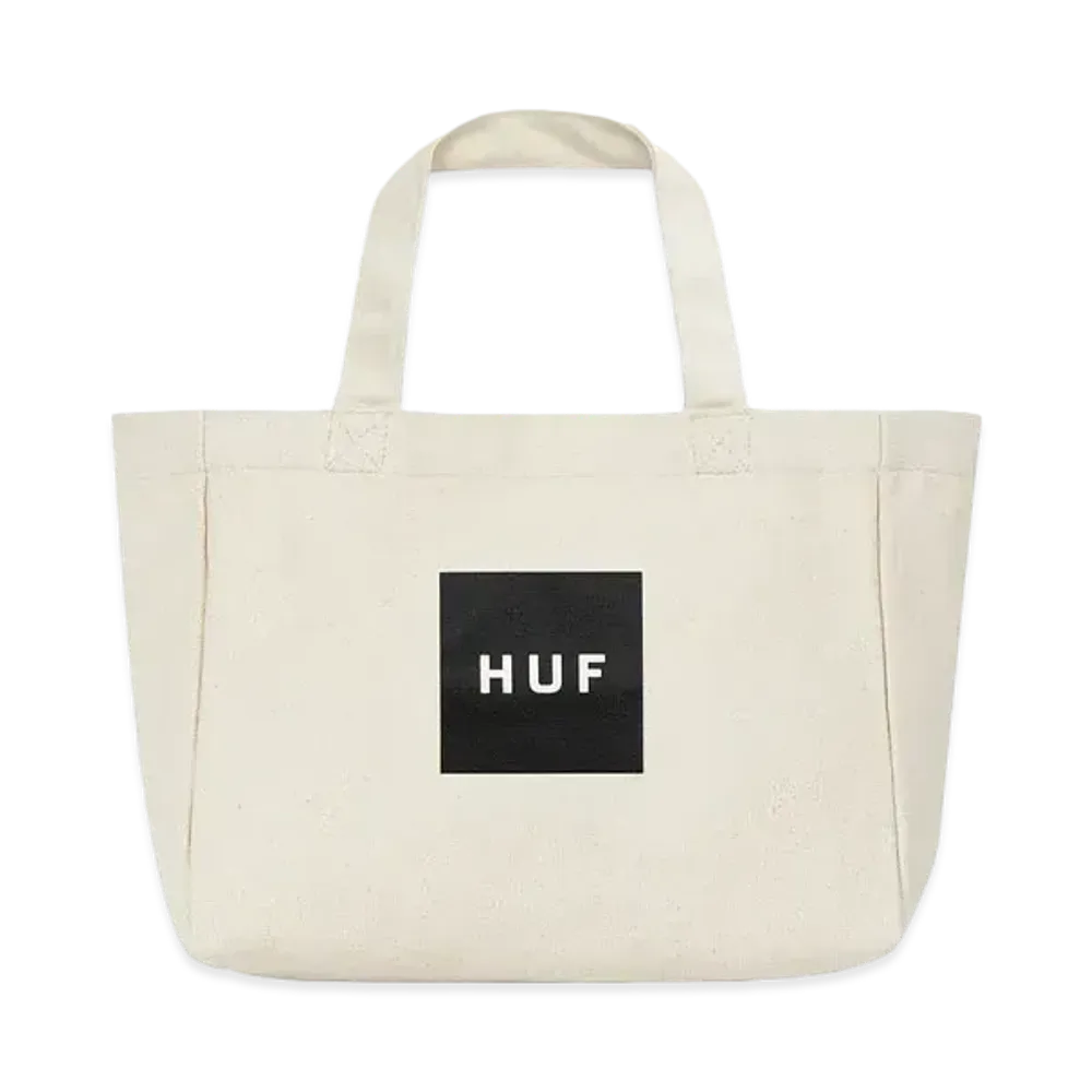 HUF Box Logo Tote Bag S "Natural"