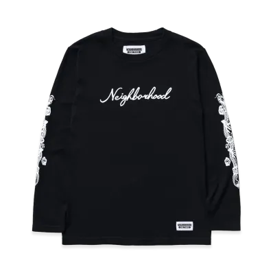 NEIGHBORHOOD One Third Kids OT . Tee LS-5 "Black"