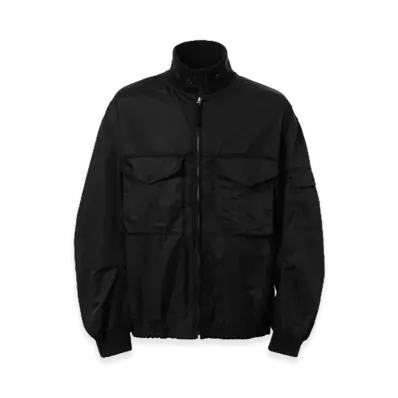 COMME des GARCONS HOMME Polyester Satin Military Jacket "Black"