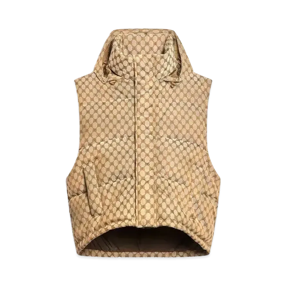 GUCCI x Balenciaga The Hacker Cocoon Puffer Gilet "Beige"