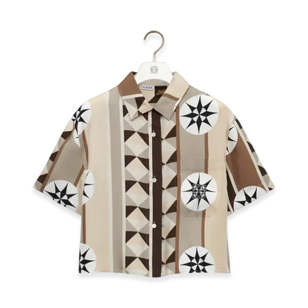 LOEWE Short-Sleeve Shirt "Beige/Multicolor"