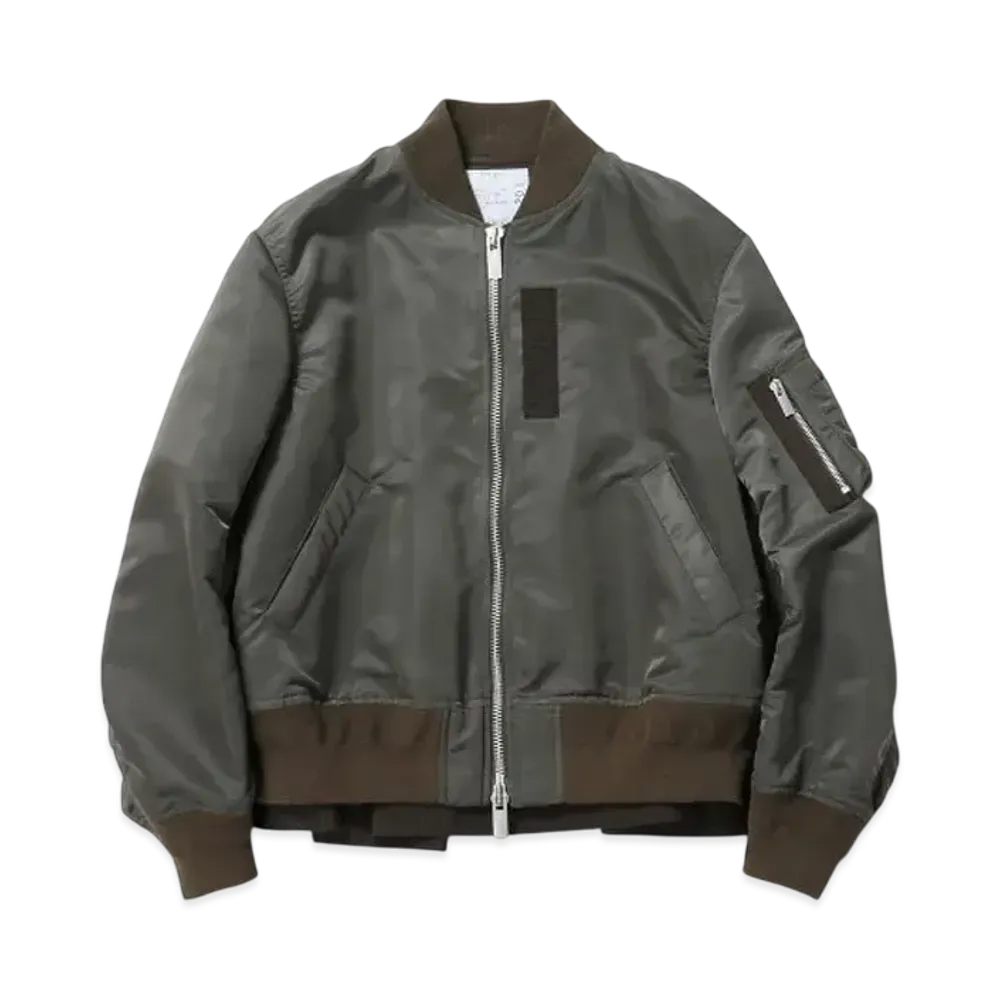 sacai Nylon Twill Blouson "Taupe"